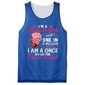 Im A August Afro Black Queen Leo Virgo Birthday Meaningful Gift Mesh Reversible Basketball Jersey Tank