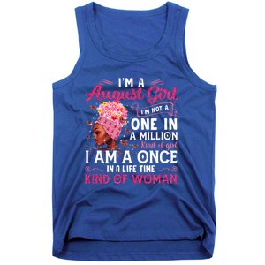 Im A August Afro Black Queen Leo Virgo Birthday Meaningful Gift Tank Top