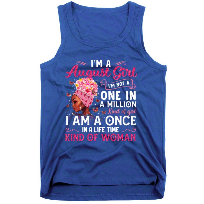 Im A August Afro Black Queen Leo Virgo Birthday Meaningful Gift Tank Top