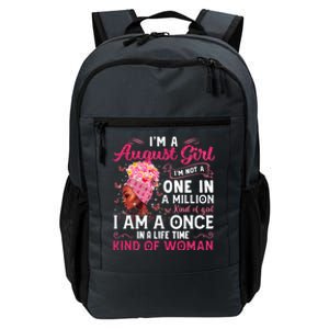 Im A August Afro Black Queen Leo Virgo Birthday Meaningful Gift Daily Commute Backpack