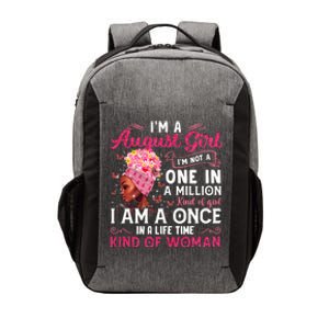 Im A August Afro Black Queen Leo Virgo Birthday Meaningful Gift Vector Backpack