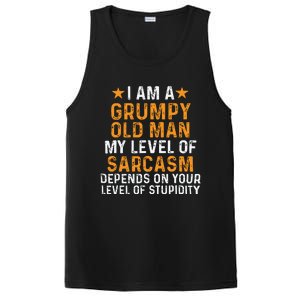 I Am A Grumpy Old Man My Level Of Sarcasm PosiCharge Competitor Tank