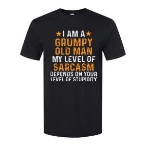 I Am A Grumpy Old Man My Level Of Sarcasm Softstyle CVC T-Shirt