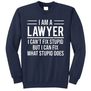 I Am A Lawyer I Cant Fix Stupid Funny Attorney Sweatshirt