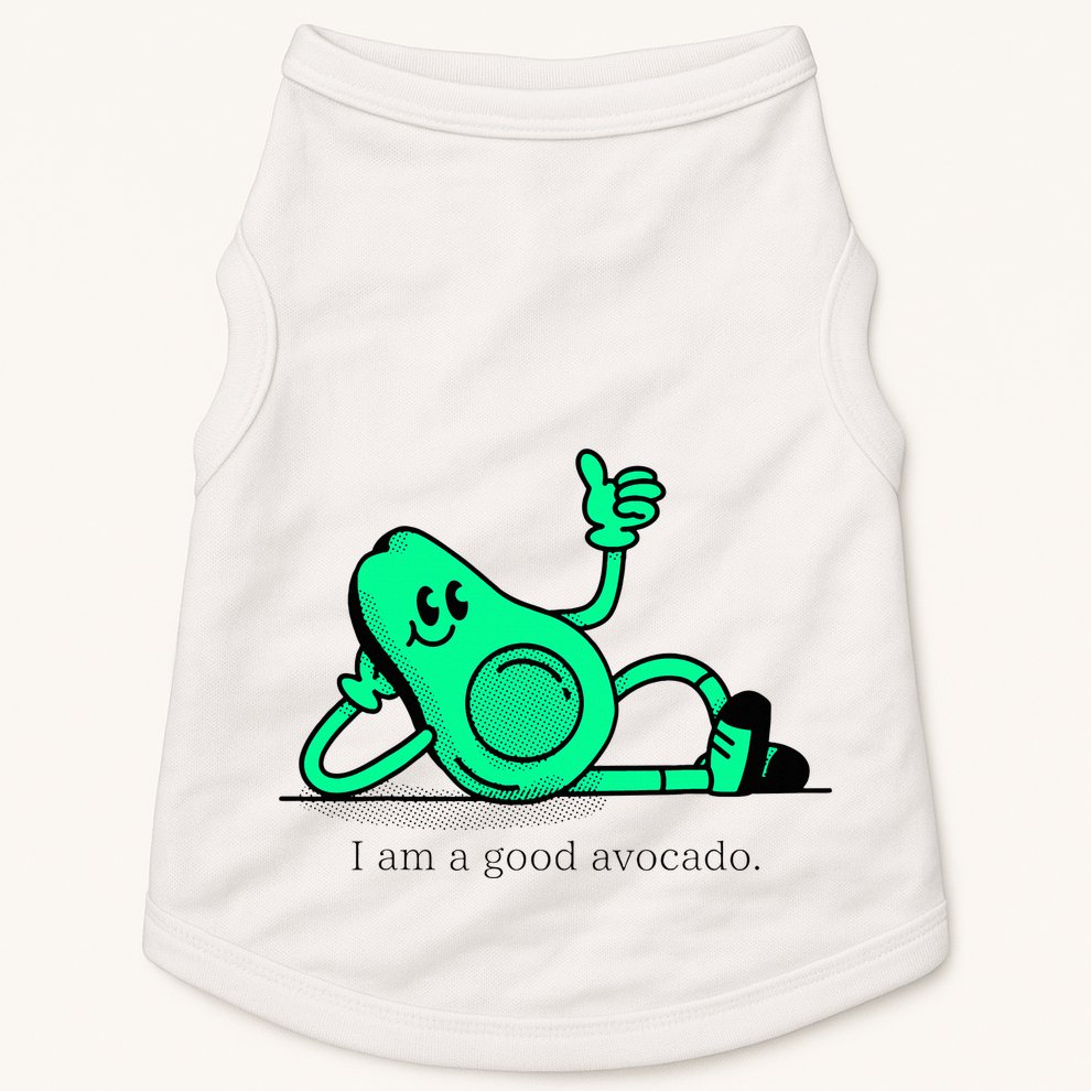 I Am A Avocado Funny Family Gifts Selfie Doggie Tank