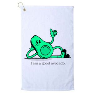 I Am A Avocado Funny Family Gifts Selfie Platinum Collection Golf Towel