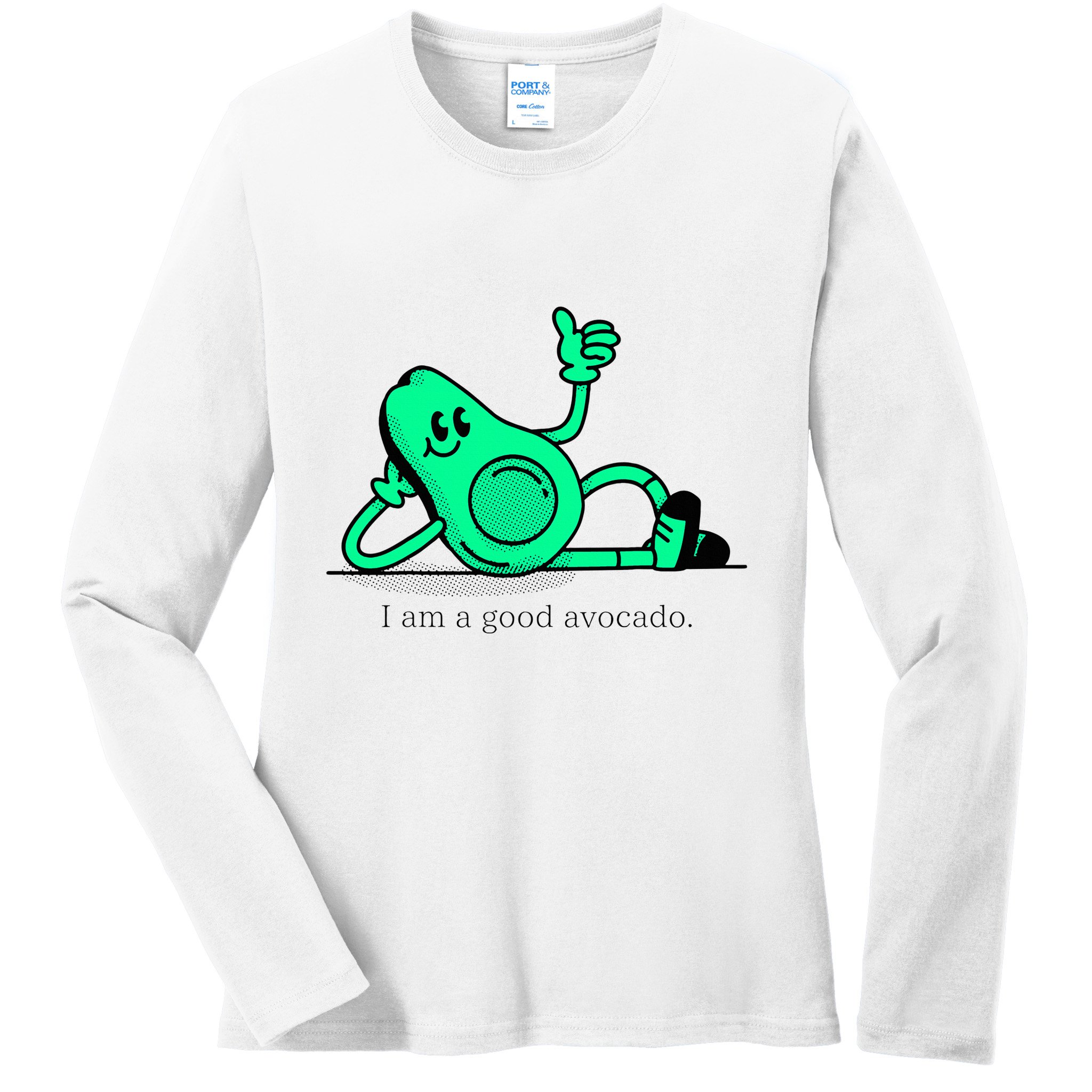 I Am A Avocado Funny Family Gifts Selfie Ladies Long Sleeve Shirt