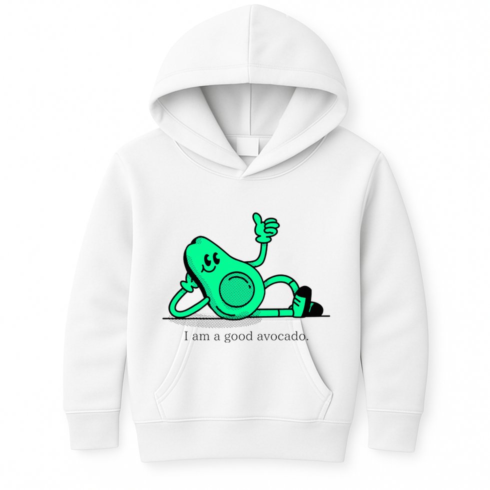 I Am A Avocado Funny Family Gifts Selfie Kids Hoodie