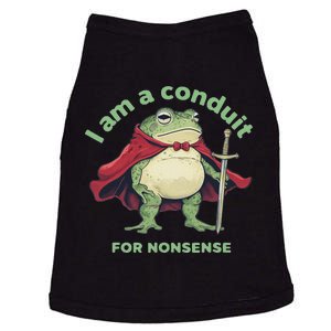 I Am A Conduit For Nonsense Funny Frog Doggie Tank