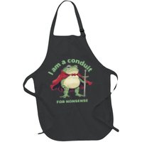 I Am A Conduit For Nonsense Funny Frog Apron