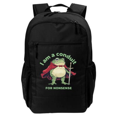 I Am A Conduit For Nonsense Funny Frog Backpack