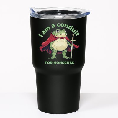 I Am A Conduit For Nonsense Funny Frog Tumbler