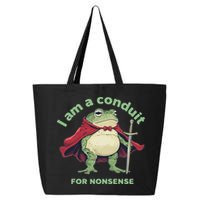 I Am A Conduit For Nonsense Funny Frog 25L Jumbo Tote