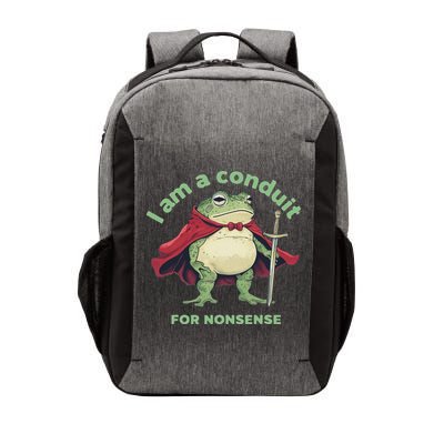 I Am A Conduit For Nonsense Funny Frog Vector Backpack