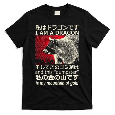 I Am A Dragon And This Dumpster Is My Mountain Gf Gold Gift T-Shirt