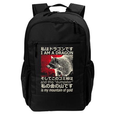 I Am A Dragon And This Dumpster Is My Mountain Gf Gold Gift Backpack
