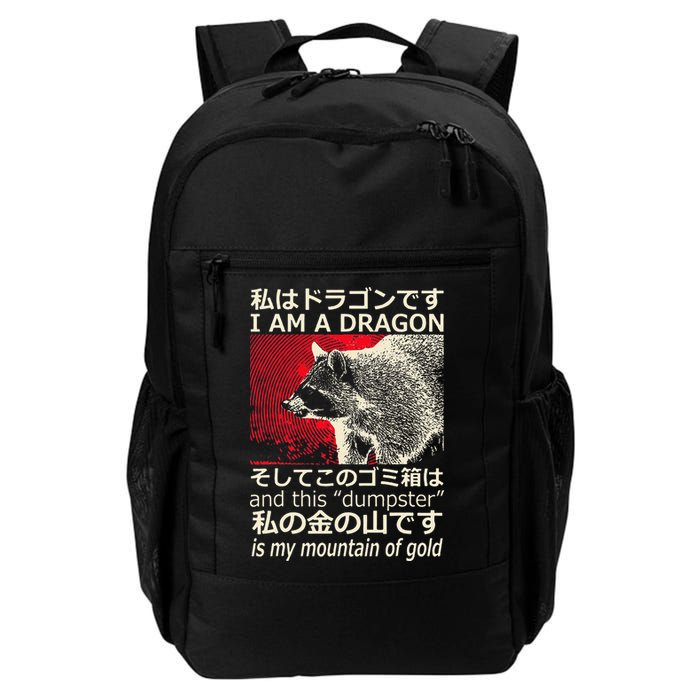 I Am A Dragon And This Dumpster Is My Mountain Gf Gold Gift Backpack