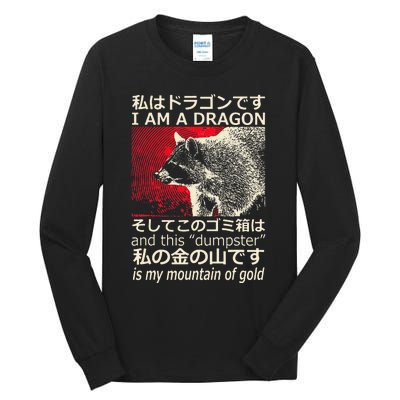 I Am A Dragon And This Dumpster Is My Mountain Gf Gold Gift Tall Long Sleeve T-Shirt