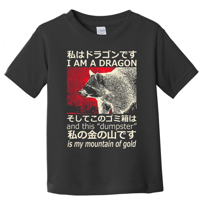 I Am A Dragon And This Dumpster Is My Mountain Gf Gold Gift Toddler T-Shirt