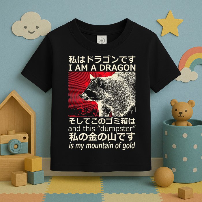 I Am A Dragon And This Dumpster Is My Mountain Gf Gold Gift Toddler T-Shirt