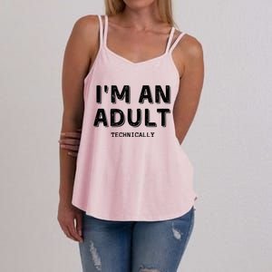 Im An Adult Technically Funny 18th Birim An Adult Technically Women's Strappy Tank