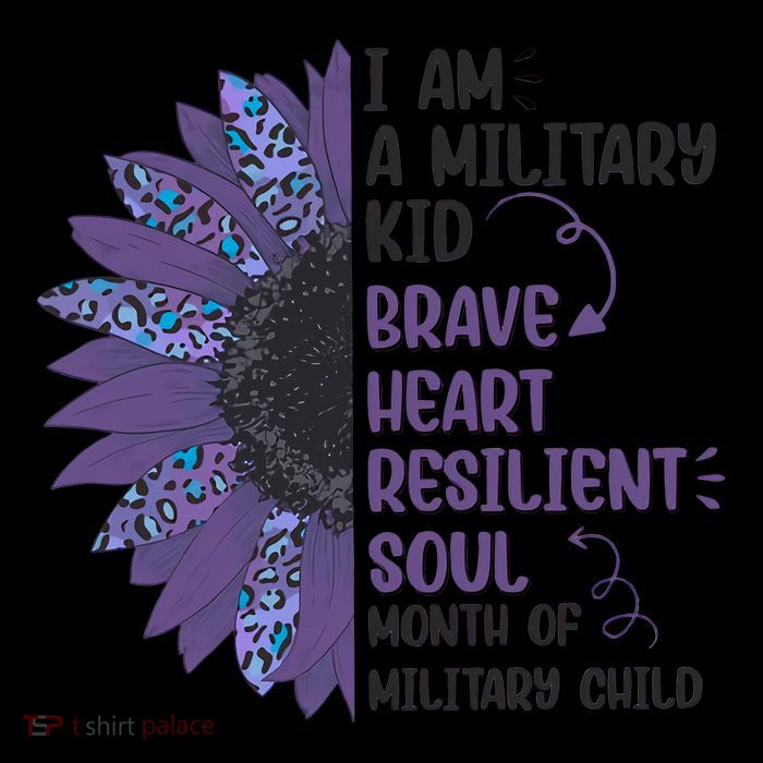 I Am A Military Child Brave Heart Resilient Soul Month Of Military Child Impact Tech Backpack