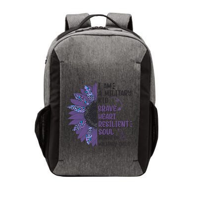 I Am A Military Child Brave Heart Resilient Soul Month Of Military Child Vector Backpack
