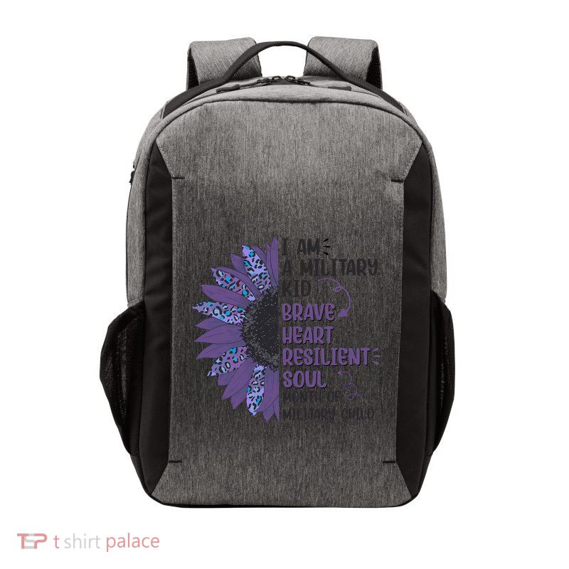 I Am A Military Child Brave Heart Resilient Soul Month Of Military Child Vector Backpack