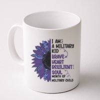 I Am A Military Child Brave Heart Resilient Soul Month Of Military Child Coffee Mug