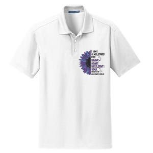 I Am A Military Child Brave Heart Resilient Soul Month Of Military Child Dry Zone Grid Polo