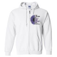 I Am A Military Child Brave Heart Resilient Soul Month Of Military Child Full Zip Hoodie