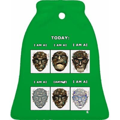 I Am Ai Ceramic Bell Ornament