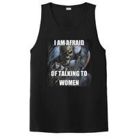 I Am Afraid Of Talking To Funny Hard Skeleton Meme PosiCharge Competitor Tank