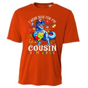 I Am A Warrior Autism Family Dinosaur Autism Awareness Cooling Performance Crew T-Shirt