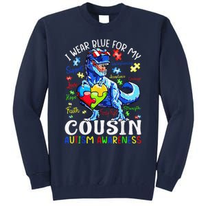 I Am A Warrior Autism Family Dinosaur Autism Awareness Tall Sweatshirt