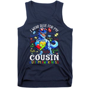 I Am A Warrior Autism Family Dinosaur Autism Awareness Tank Top