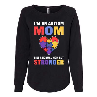 I’M An Autism Mom Just Like Normal Mom But Stronger Cute Gift Womens California Wash Sweatshirt