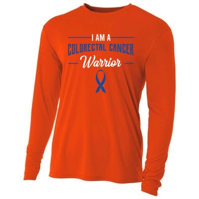 I Am A Warrior Colorectal Cancer Crc Rectal Cancer Advocate Gift Cooling Performance Long Sleeve Crew