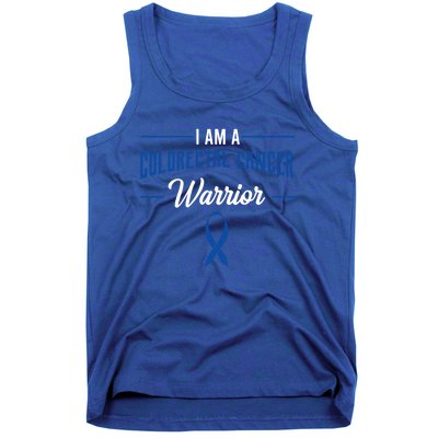 I Am A Warrior Colorectal Cancer Crc Rectal Cancer Advocate Gift Tank Top