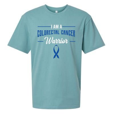 I Am A Warrior Colorectal Cancer Crc Rectal Cancer Advocate Gift Sueded Cloud Jersey T-Shirt