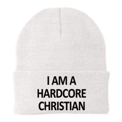 I Am A Hardcore Christian Funny Beanie