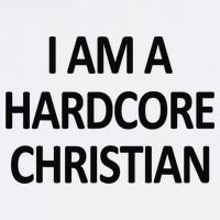 I Am A Hardcore Christian Funny Flatbill Hat