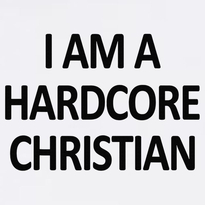 I Am A Hardcore Christian Funny Flatbill Hat