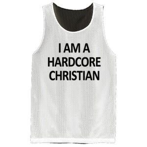 I Am A Hardcore Christian Funny Mesh Reversible Basketball Jersey Tank