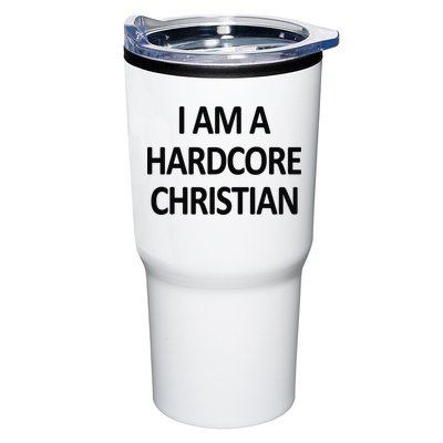 I Am A Hardcore Christian Funny Tumbler