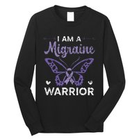 I Am A Migraine Warrior Headache Migraine Awareness Long Sleeve Shirt