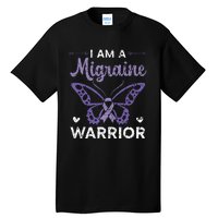 I Am A Migraine Warrior Headache Migraine Awareness Tall T-Shirt