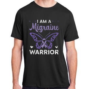 I Am A Migraine Warrior Headache Migraine Awareness Adult ChromaSoft Performance T-Shirt