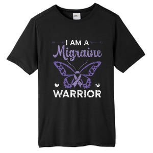 I Am A Migraine Warrior Headache Migraine Awareness Tall Fusion ChromaSoft Performance T-Shirt