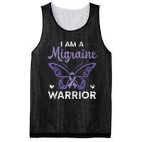 I Am A Migraine Warrior Headache Migraine Awareness Mesh Reversible Basketball Jersey Tank